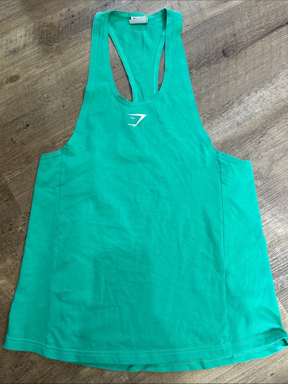 Gymshark Men’s  Teal Racerback Tank — Vibrant Fitness Top